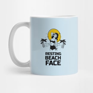 Resting Beach Face Mug